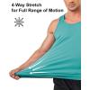 imageBoladeci Mens Tank Top Workout Athletic Quick Dry UPF 50 Sun Protection Lightweight Summer Beach Gym Sleeveless ShirtsGray Green