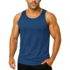 imageBoladeci Mens Tank Top Workout Athletic Quick Dry UPF 50 Sun Protection Lightweight Summer Beach Gym Sleeveless ShirtsBlue Gray