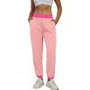 imageUOUA 80s Pants Women 90s Neon Workout Joggers Casual Reversible Sweatpants with PocketsPink