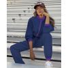imageUOUA 80s Pants Women 90s Neon Workout Joggers Casual Reversible Sweatpants with PocketsPurple