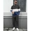 imageUOUA Mens 2 Piece Sweatsuits Outfits Color Block Loungewear ampamp Joggers Sweatpants Casual Track Suits SetDarkgreyblockwhite