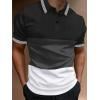 imageUOUA Mens Casual Polo Shirts Classic Short Sleeve Collared T Shirt Button Golf Slim Fit Tee Tops02 Black