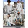 imageUOUA Mens Graphic Quarter Zip Hoodies Casual Long Sleeve Drop Shoulder Sweatshirt Pullover Streetwear TopMottle Grey