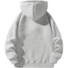 imageUOUA Mens Graphic Quarter Zip Hoodies Casual Long Sleeve Drop Shoulder Sweatshirt Pullover Streetwear TopRosemottle Grey