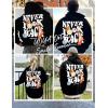 imageUOUA Mens Graphic Quarter Zip Hoodies Casual Long Sleeve Drop Shoulder Sweatshirt Pullover Streetwear TopSkullblack