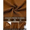 imageUOUA Mens Tracksuit 2 Piece Sets Casual Sweatsuit with Full Zip Athletic Jogging Suits Waffle Plaid Jacquard OutfitsBrown