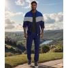 imageUOUA Mens Tracksuits Set Full Zip Jacket ampamp Sweatpants 2 Piece Athletic Jogging Suits Casual Sports Color Block OutfitBlue