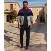 imageUOUA Mens Tracksuits Set Full Zip Jacket ampamp Sweatpants 2 Piece Athletic Jogging Suits Casual Sports Color Block OutfitPurple