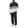 imageUOUA Mens 2 Piece Sweatsuits Outfits Color Block Loungewear ampamp Joggers Sweatpants Casual Track Suits SetBlackblockgrey