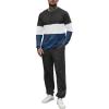 imageUOUA Mens 2 Piece Sweatsuits Outfits Color Block Loungewear ampamp Joggers Sweatpants Casual Track Suits SetDarkgreyblockwhite