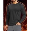 imageBoladeci Mens Thermal Underwear Tops Fleece Lined Base Layer Long Sleeve Shirts for Cold WeatherBlack