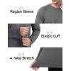 imageBoladeci Mens Thermal Underwear Tops Fleece Lined Base Layer Long Sleeve Shirts for Cold WeatherDark Gray