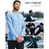 imageBoladeci Mens Thermal Underwear Tops Fleece Lined Base Layer Long Sleeve Shirts for Cold WeatherLight Blue