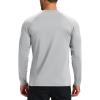imageBoladeci Mens Thermal Underwear Tops Fleece Lined Base Layer Long Sleeve Shirts for Cold WeatherLight Gray