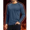 imageBoladeci Mens Thermal Underwear Tops Fleece Lined Base Layer Long Sleeve Shirts for Cold WeatherNavy Blue