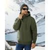 imageBoladeci Mens Sherpa Lined Hoodie Jacket Winter Warm Heavy Weight Zip Up Hooded Sweatshirt Thick Fleece CoatsArmy Green