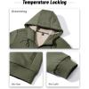 imageBoladeci Mens Sherpa Lined Hoodie Jacket Winter Warm Heavy Weight Zip Up Hooded Sweatshirt Thick Fleece CoatsArmy Green
