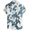 imageVATPAVE Mens Hawaiian Floral Shirts Cotton Linen Casual Button Down Short Sleeve Beach ShirtsBeige Blue
