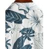 imageVATPAVE Mens Hawaiian Floral Shirts Cotton Linen Casual Button Down Short Sleeve Beach ShirtsBeige Blue