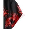 imageVATPAVE Mens Hawaiian Floral Shirts Cotton Linen Casual Button Down Short Sleeve Beach ShirtsBlackred