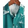 imageVATPAVE Mens Hawaiian Floral Shirts Cotton Linen Casual Button Down Short Sleeve Beach ShirtsGreen