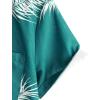 imageVATPAVE Mens Hawaiian Floral Shirts Cotton Linen Casual Button Down Short Sleeve Beach ShirtsGreen