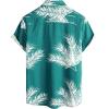 imageVATPAVE Mens Hawaiian Floral Shirts Cotton Linen Casual Button Down Short Sleeve Beach ShirtsGreen