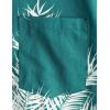 imageVATPAVE Mens Hawaiian Floral Shirts Cotton Linen Casual Button Down Short Sleeve Beach ShirtsGreen