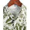 imageVATPAVE Mens Hawaiian Floral Shirts Cotton Linen Casual Button Down Short Sleeve Beach ShirtsLight Green