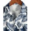 imageVATPAVE Mens Hawaiian Floral Shirts Cotton Linen Casual Button Down Short Sleeve Beach ShirtsNavy