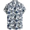 imageVATPAVE Mens Hawaiian Floral Shirts Cotton Linen Casual Button Down Short Sleeve Beach ShirtsNavy