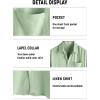 imageVATPAVE Mens Hawaiian Floral Shirts Cotton Linen Casual Button Down Short Sleeve Beach ShirtsPure Lightgreen