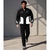 imageUOUA Mens Tracksuits 2 Piece Set Long Sleeve Sweatsuit Outfits Workout Jogging SuitsBlack