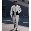 imageUOUA Mens Tracksuits 2 Piece Set Long Sleeve Sweatsuit Outfits Workout Jogging SuitsGrey