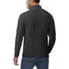 imageBoladeci Mens Quarter Zip Pullover Premium Fleece Lined Long Sleeve Golf Shirts Warm Hiking Shirts Lightweight SweatshirtsBlack