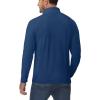 imageBoladeci Mens Quarter Zip Pullover Premium Fleece Lined Long Sleeve Golf Shirts Warm Hiking Shirts Lightweight SweatshirtsBluegray