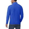 imageBoladeci Mens Quarter Zip Pullover Premium Fleece Lined Long Sleeve Golf Shirts Warm Hiking Shirts Lightweight SweatshirtsColorblue