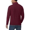 imageBoladeci Mens Quarter Zip Pullover Premium Fleece Lined Long Sleeve Golf Shirts Warm Hiking Shirts Lightweight SweatshirtsWinered