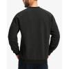imageBoladeci Mens Sherpa Lined Crewneck Sweatshirt Heavyweight Thick Cotton Winter Warm Fleece Pullover ShirtsBlack
