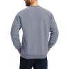 imageBoladeci Mens Sherpa Lined Crewneck Sweatshirt Heavyweight Thick Cotton Winter Warm Fleece Pullover ShirtsLight Gray