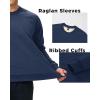 imageBoladeci Mens Sherpa Lined Crewneck Sweatshirt Heavyweight Thick Cotton Winter Warm Fleece Pullover ShirtsNavy Blue