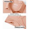 imageBoladeci Womens Golf Polo Shirts Short Sleeve UPF 50 Sun Protection 4Button Tennis Collared ShirtsApricot