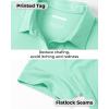 imageBoladeci Womens Golf Polo Shirts Short Sleeve UPF 50 Sun Protection 4Button Tennis Collared ShirtsMint Green