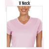 imageBoladeci Womens Swim Shirts  UPF 50 Sun Protection Short Sleeve V Neck TShirts Workout TopsLight Pink