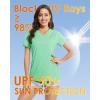 imageBoladeci Womens Swim Shirts  UPF 50 Sun Protection Short Sleeve V Neck TShirts Workout TopsMint Green