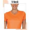 imageBoladeci Womens Swim Shirts  UPF 50 Sun Protection Short Sleeve V Neck TShirts Workout TopsOrange