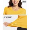 imageBoladeci Womens Swim Shirts Long Sleeve V Neck T Shirts UPF 50 Sun Protection Quick Dry Rash GuardYellow