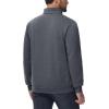 imageBoladeci Mens Quarter Zip Pullover Premium Sherpa Lined Sweatshirts Heavyweight Winter Cold WeatherDark Grey