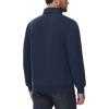 imageBoladeci Mens Quarter Zip Pullover Premium Sherpa Lined Sweatshirts Heavyweight Winter Cold WeatherNavy