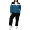 imageUOUA Plus Size Womens 2 Piece Sweatsuits Outfits Zip Up Jackets ampamp Sweatpants Casual Loungewear Tracksuit SetsBlackblue